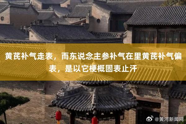 黄芪补气走表，而东说念主参补气在里黄芪补气偏表，是以它梗概固表止汗